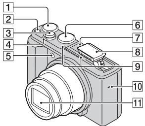 SONY CYBER-SHOT DSC-HX50, DSC HX 50 - Identificazione dei componenti - 1