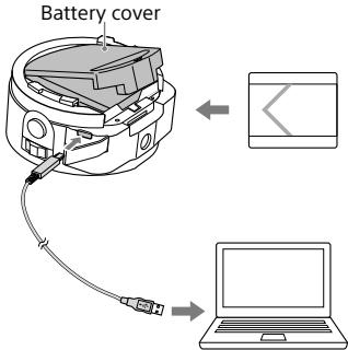 SONY DSC-QX10 - Charging the battery - 1