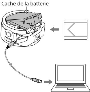 SONY DSC-QX10 - Chargement de la batterie - 1