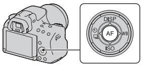 SONY A37,  ALPHA SLT-A37 - Verify that [Enter] is selected on the LCD screen, then press the center of the control button. - 1