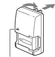 SONY A37, ALPHA SLT-A37 - Tilslut batteriopladeren til kontakten. - 1