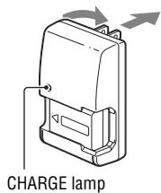 SONY A37, ALPHA SLT-A37 - Connect the battery charger to the wall outlet (wall socket). - 1