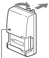 SONY A37, ALPHA SLT-A37 - Branchez le chargeur de batterie dans la prise murale. - 1