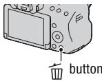 SONY A37, ALPHA SLT-A37 - Deleting the image that is currently displayed - 1