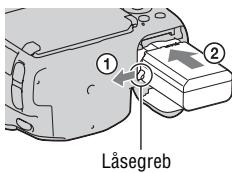 SONY A37, ALPHA SLT-A37 - Indsættelse af batterienhed/ hukommelseskort (sælges separat) - 2