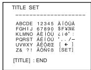 SONY CCD-TR511E - Создание Ваших собственных надписей - 11