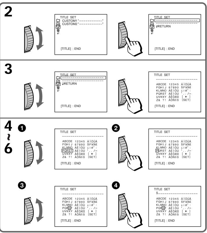 SONY CCD-TR87 - Notes on the title - 2