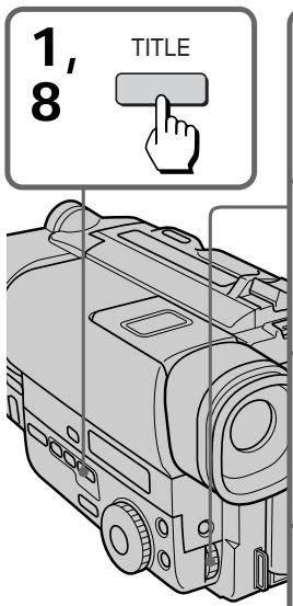 SONY CCD-TR87 - Superimposing titles - 1