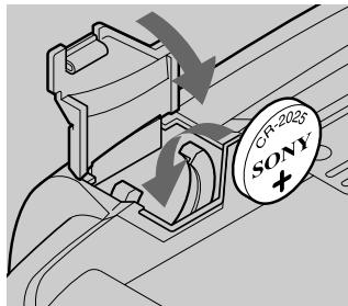 SONY CCD-TR87 - Changing the lithium battery - 4