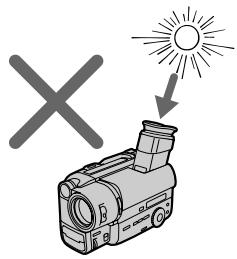 SONY CCD-TR87 - Cautions on the viewfinder - 2