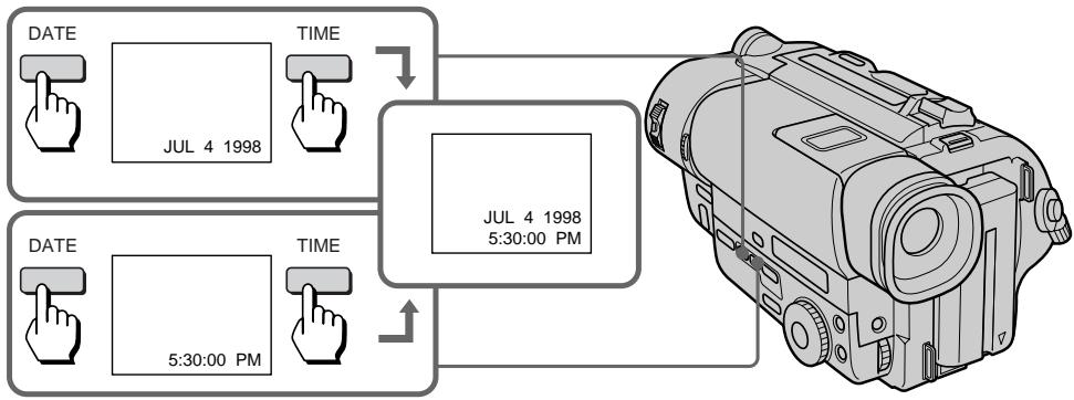 SONY CCD-TR87 - Recording with the date/time - 1