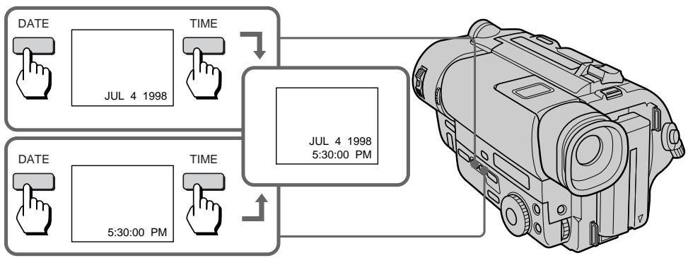 SONY CCD-TR940 - Recording with the date/time - 1