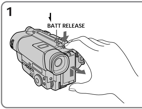 SONY CCD-TR940 - Installing the battery pack - 1
