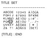 SONY CCD-TR940 - Making your own titles - 17