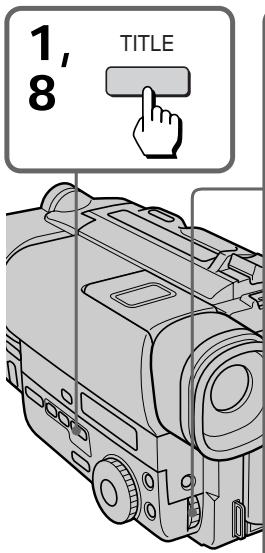 SONY CCD-TR940 - Superimposing titles - 1