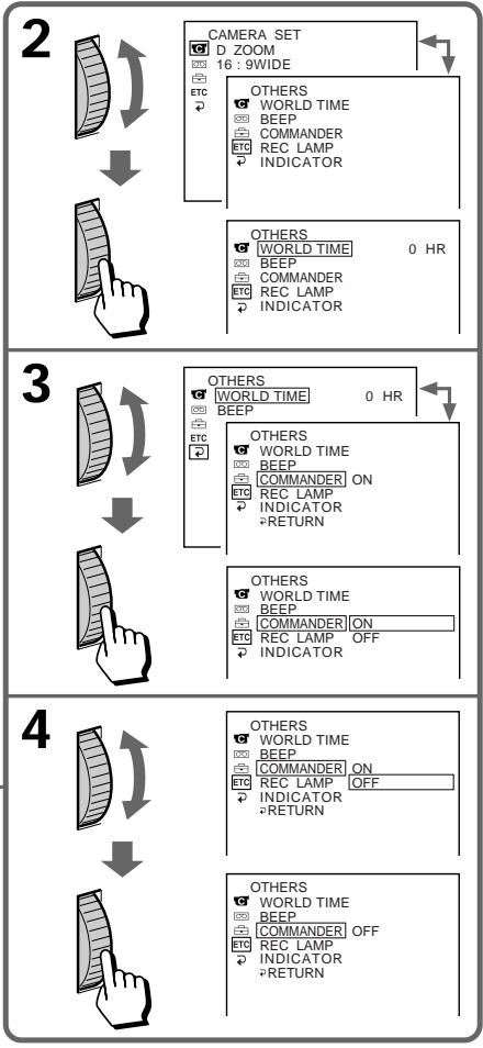 SONY CCD-TR940 - Changing the mode settings - 2