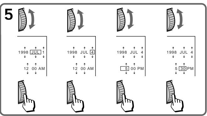 SONY CCD-TR940 - Resetting the date and time - 4