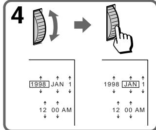 SONY CCD-TR940 - Resetting the date and time - 3