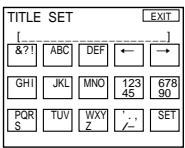 SONY DCR-IP210E - Making a title in CAMERA mode - 10