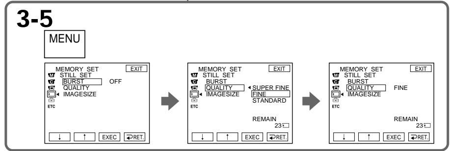 SONY DCR-IP210E - Выбор режима качества неподвижного изображения - 2