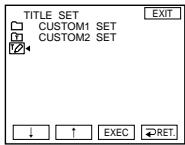 SONY DCR-IP210E - Making a title in CAMERA mode - 5