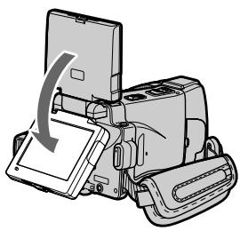SONY DCR-IP210E - How to open the LCD panel - 2
