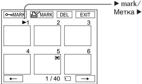 MARK MARK DEL EXIT mark/ Метка 1 2 3 4 5 6 ← 1 / 40