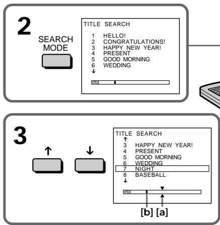 SONY DCR-IP210E - Searching the boundaries of recorded tape by title - TITLE SEARCH - 1