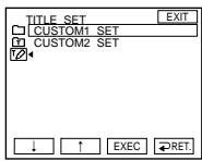 SONY DCR-IP210E - Making a title in CAMERA mode - 8