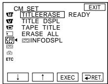 SONY DCR-IP220E - MENU - 1
