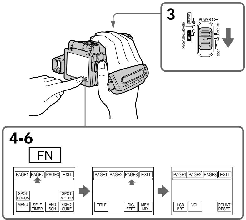 SONY DCR-IP220E - Step 4 Using the touch panel - 1