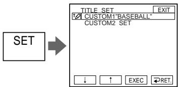 SONY DCR-IP220E - To superimpose your own title on tape - 3