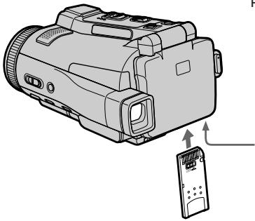 SONY DCR-IP220E - Inserting a "Memory Stick" - 1