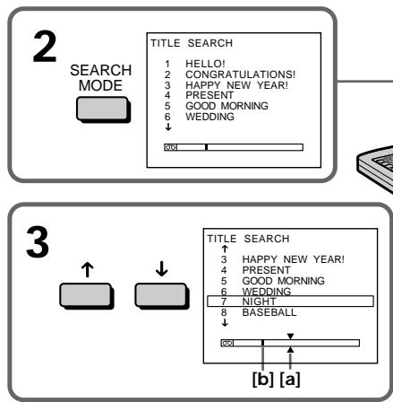 SONY DCR-IP220E - Searching the boundaries of recorded tape by title - TITLE SEARCH - 1