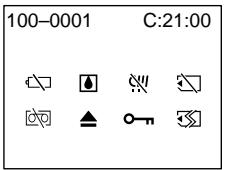 SONY DCR-IP5E - Warning indicators - 1