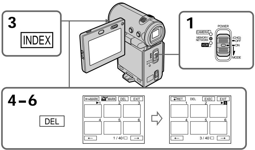 SONY DCR-IP5E - YdaJIeHne BbI6paHHbIX n3O6paXKeHn Ha mHndeKCHOM 3KpaHe - 1