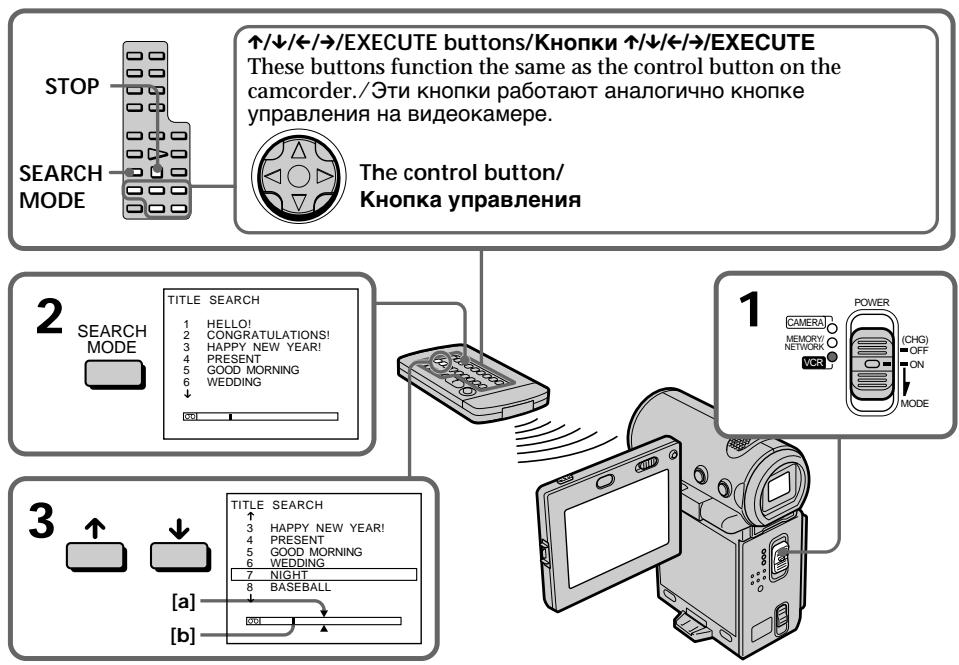 SONY DCR-IP5E - Searching the boundaries of recorded tape by title - Title search - 1