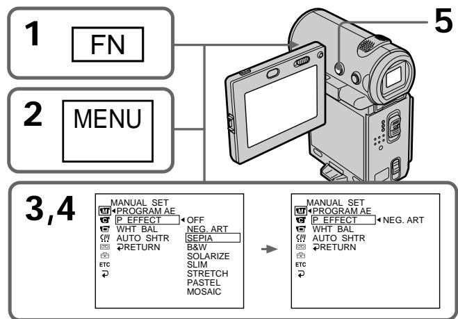 SONY DCR-IP5E - IcnoJb3OBaHne CpeunalbHbIX 3ΦΦeKTOB - ΘΦΦeKT n3O6paXeHnA - 1