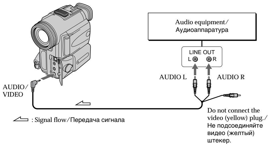 SONY DCR-PC100E - Перезапись с помощью гнезда AUDIO/VIDEO - 1