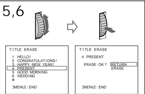 SONY DCR-PC100E - Erasing a title - 3