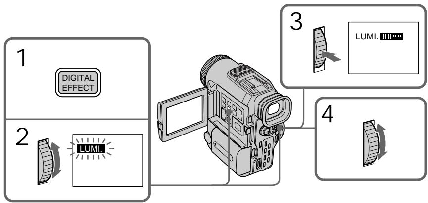SONY DCR-PC100E - Использование специальных эффектов – Цифровой эффект - 1