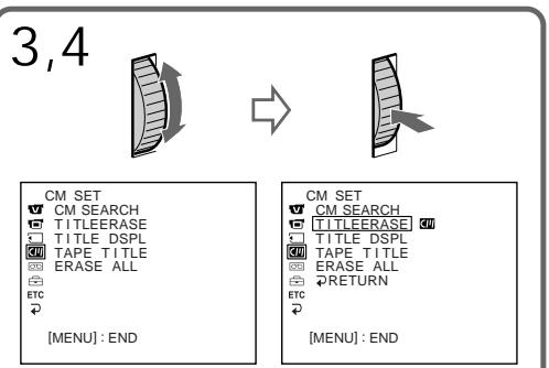 SONY DCR-PC100E - Erasing a title - 2