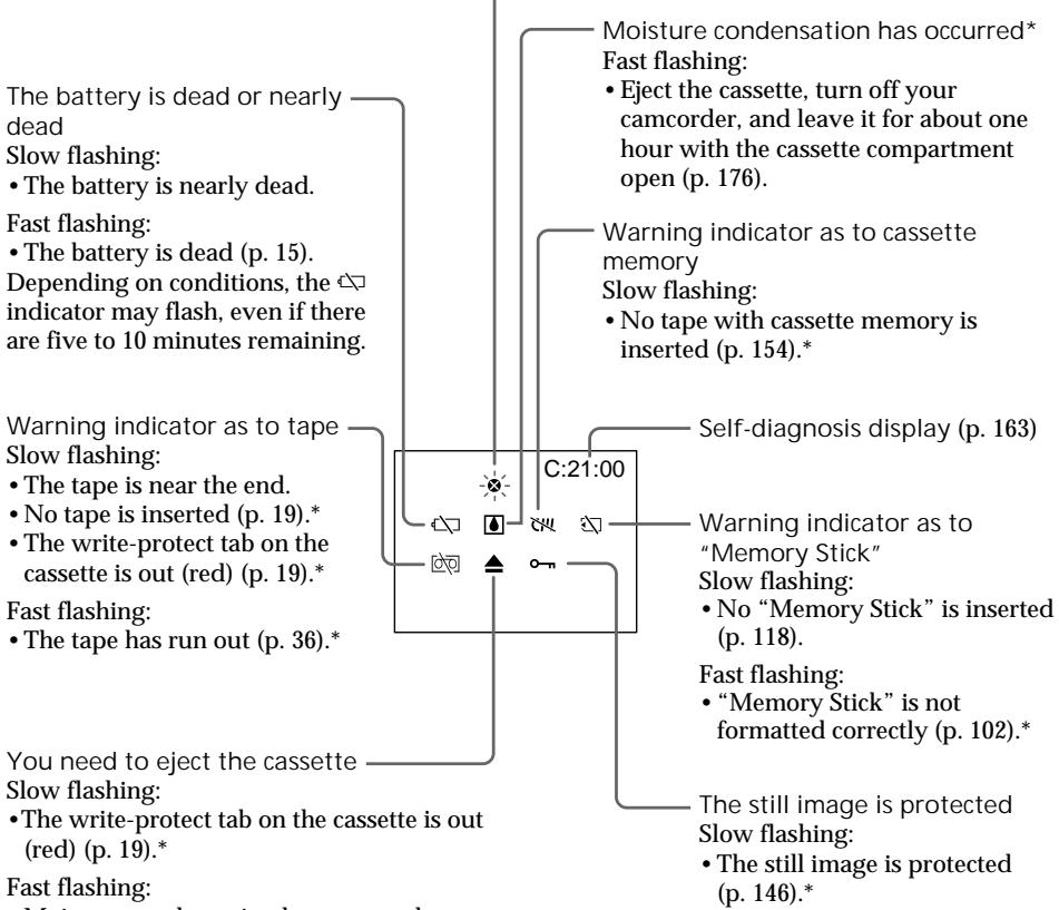 SONY DCR-PC100E - Slow flashing: - 1