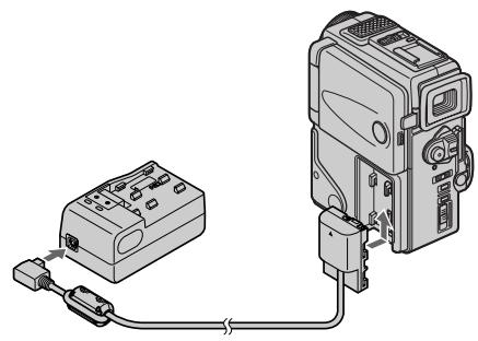 SONY DCR-PC3 - Connecting to a wall outlet - 1