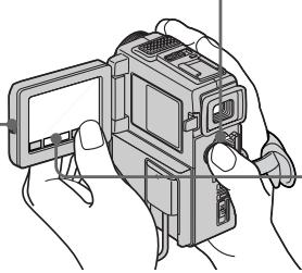 SONY DCR-PC3 - Press OPEN to OPEN the LCD panel. - 1