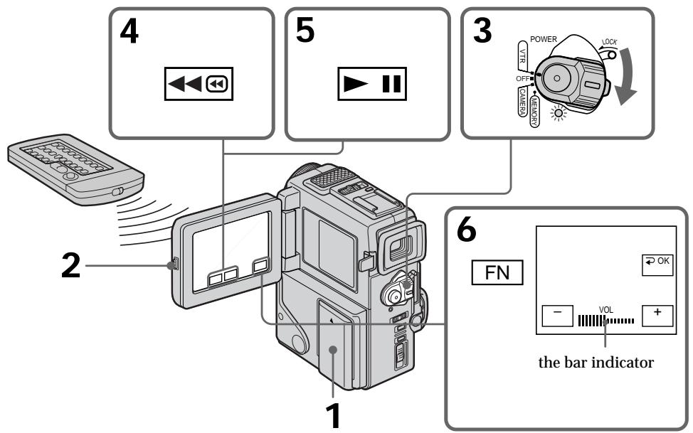 SONY DCR-PC3 - Playing back a tape - 1