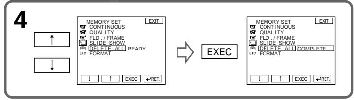 SONY DCR-PC3 - Deleting all the images - 2