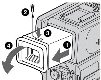 SONY DCR-PC3 - Removing dust from inside the viewfinder - 1