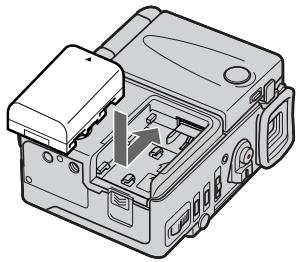 SONY DCR-PC3 - Installing the battery pack - 2