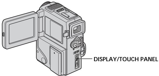 SONY DCR-PC3 - To control the display of the screen indicators - 1